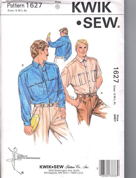 Kwik Sew Patterns For Men Kwik Sew Sewing Pattern Heaven