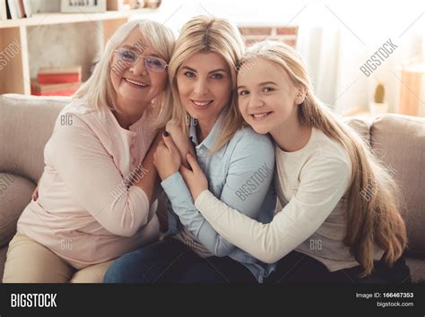 Daughter Mom Granny Image And Photo Free Trial Bigstock