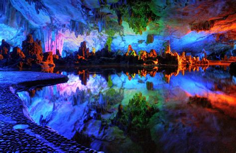 Magnificent Colorful Cave Natures Wallpapers