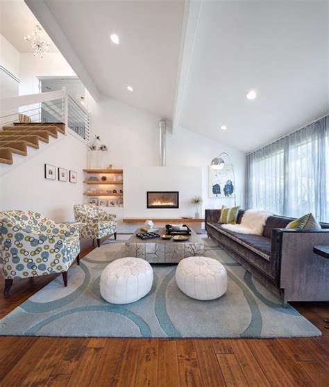 45 Stunning Slanted Ceiling Living Room Ideas Slanted Ceiling Living