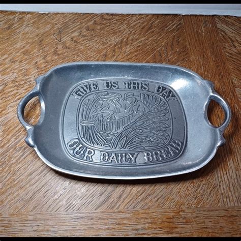 sexton dining vintage sexton 972 508 give us this day pewter tray poshmark