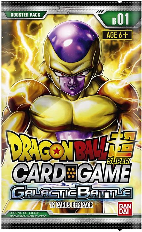 Dragon Ball Super Trading Card Game Series 1 Galactic Battle Booster Pack Dbs B01 12 Cards