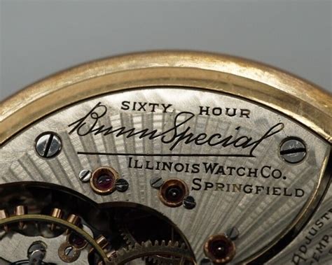 Vintage Illinois 10k Gold Filled Bunn Special Pocket Watch Runskeeps