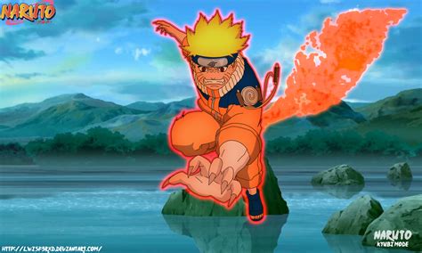 Naruto 1 Tail Vs Sasuke By Lwisf3rxd On Deviantart
