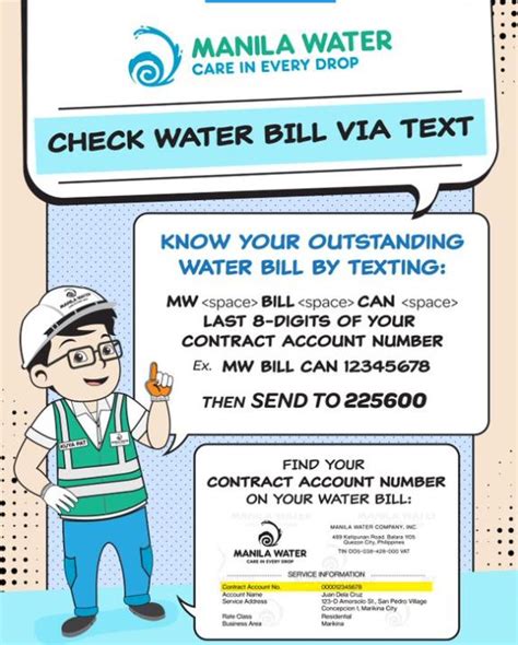 Select from easy payment options for your water bill payment such as: Bill sa tubig pwedeng i-check via text sa Manila Water ...