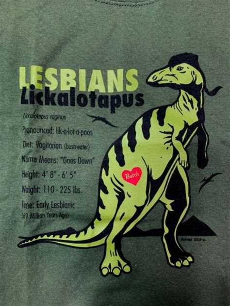 New Funny Lesbians Lickalotapus T Shirt Mens Adult Size X Large Ebay