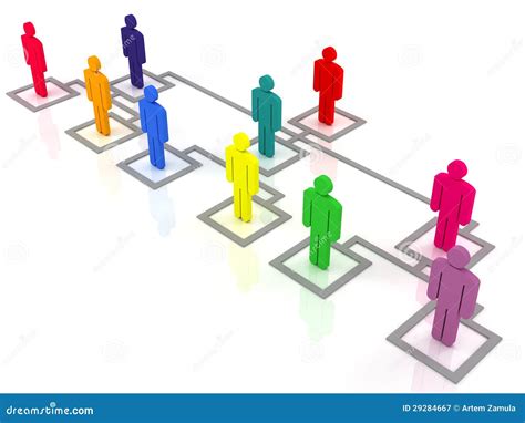 Organization Chart Stock Illustration Illustration Of Gathering 29284667
