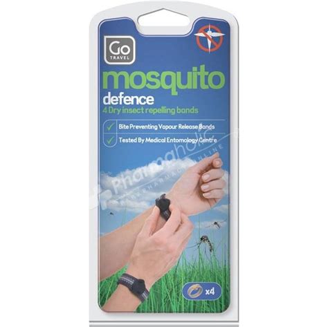 Go Travel Mosquito Defence 4 Dry Insect Repelling Bands Pharmaholic