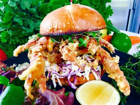 Eaten plenty of soft shell crab but never prepared it? soft shell crab burger food truck (1) - Good Eats See Food
