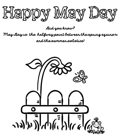 May Day Coloring Pages Printable