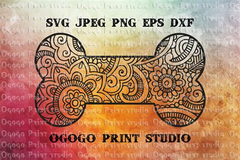 Download Mandala svg, Dog bone svg, Zentangle SVG, PAW Patrol Svg