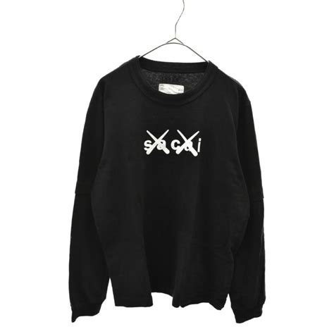 34％割引ブラック系m卸売 Sacai X Kaws ロングスリーブtシャツ 新品未使用 Tシャツカットソー七分長袖 トップス