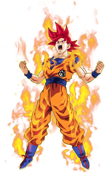 Goku Super Saiyan God 2 By Bardocksonic On Deviantart Dbz Arts