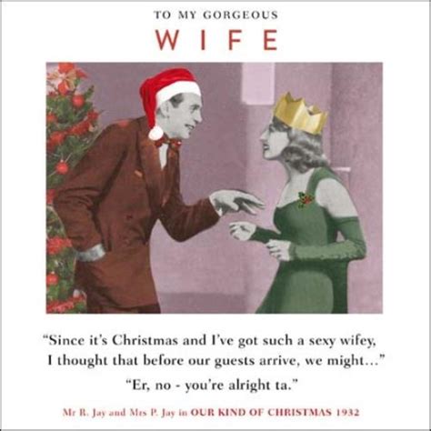 Gorgeous Wife Funny Christmas Greeting Card Cards