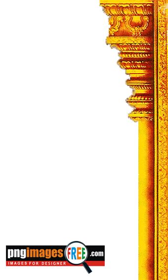 Golden Pillar Png Transparent Images Free