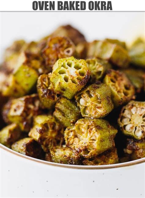 oven baked okra quick and easy way to cook okra in the over crunchy spicy and delicious