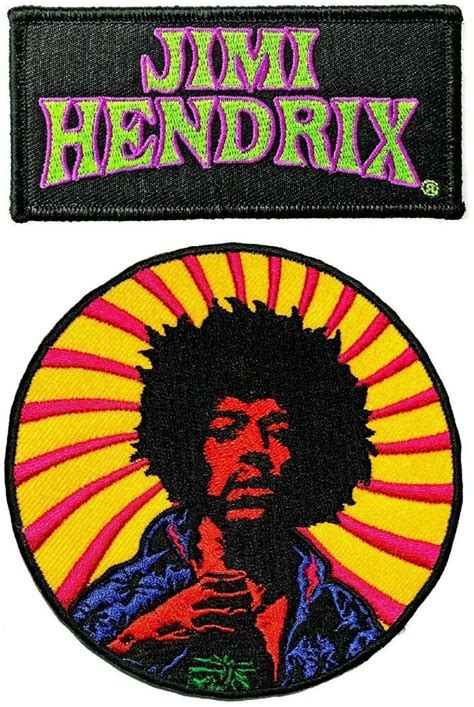 The Jimi Hendrix Experience Patches Sunshine Sun Rays Arched Logo