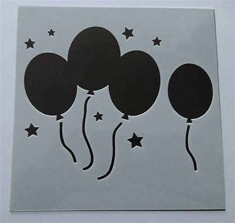 Birthday Balloons Stencil Mask By Imagine Design Create Etsy