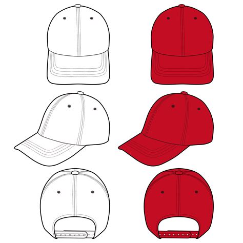 Baseball Cap Template Illustrator