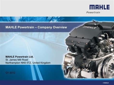 Pdf Mahle Powertrain Company Overview