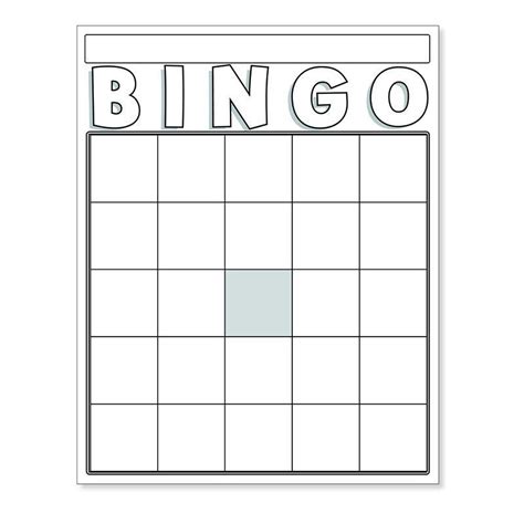 Blank Bingo Cards White Number Recognition School Lessons And School