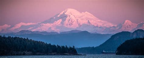 Mt Baker From Orcas Island Ferry Sunset Washington Flickr