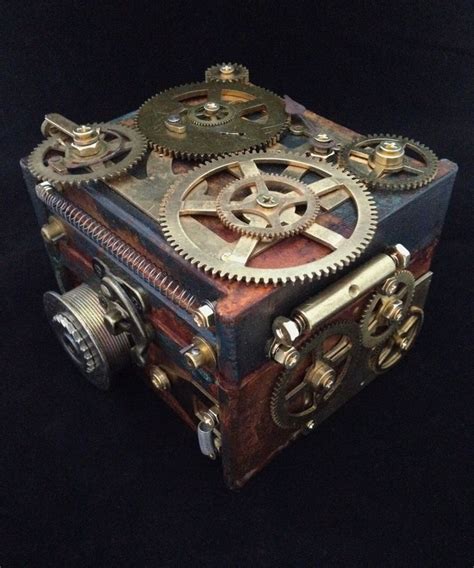 Steampunk Clockwork Collectible Jewelry Box Fred Etsy Jewelry