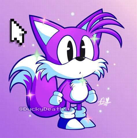 Shiny Purple Tails Sticker Design Concept By Duckydeathly On Deviantart
