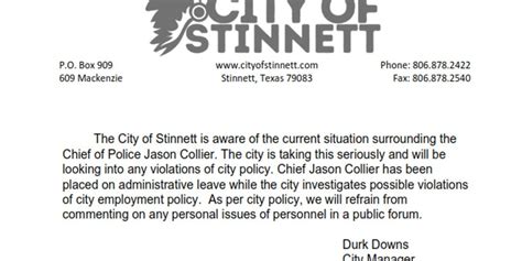 Jason collier, 41, resigned as the chief of the stinnett police department on jan. Who is Jason Collier's wife Opal and do they have kids ...