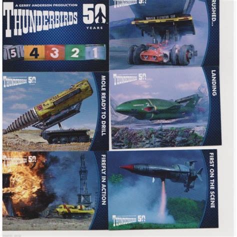 Thunderbirds 50 Years Trading Cards Base Set Of Trading Cards Gimko