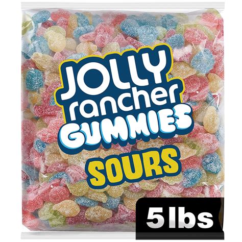 Buy Jolly Rancher Sours Assorted Fruit Flavored Chewy Movie Snack Gummies Candy Bulk Bag 5 Lb