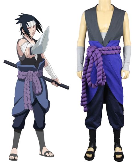 Naruto Shippuden Hebi Organization Uchiha Sasuke Outfit Cosplay Costume