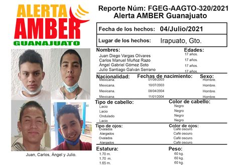 Se Activa Alerta Amber En Guanajuato Por Desaparici N De Menores De Edad