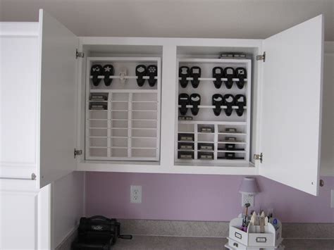 A lot of the craft room furniture is from ikea, so it is definitely an ikea craft room!! Scraproom: Center Workstation Cabinets - 1