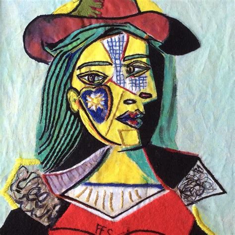 My Take On Picassos ‘woman With Hat And Fur Collar 1937 As Part Of A