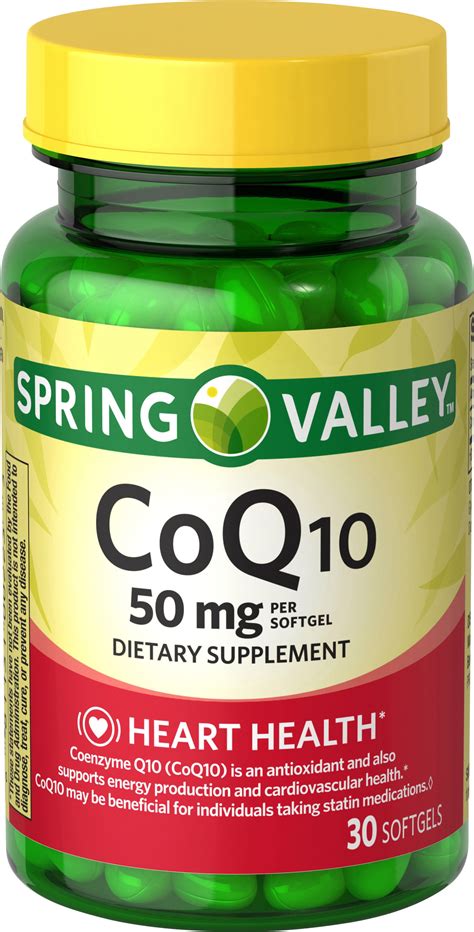Spring Valley Coq10 Softgels 50 Mg 30 Count