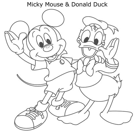Donald Duck Coloring Pages Printable Coloring Pages