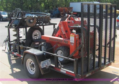2004 Powerhouse Pro Mini Skid Steer Loader With Attachments And