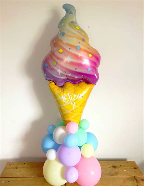 Ice Cream Balloon Ice Cream Birthday Party Candy Theme Birthday