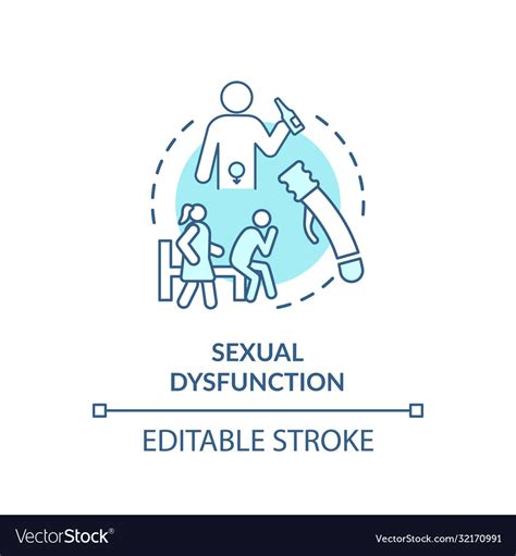 Sexual Dysfunction Concept Icon Royalty Free Vector Image
