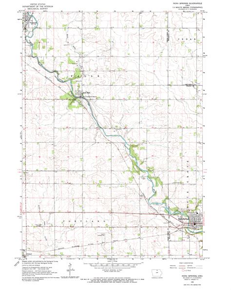 Nora Springs Ia Topographic Map Topoquest