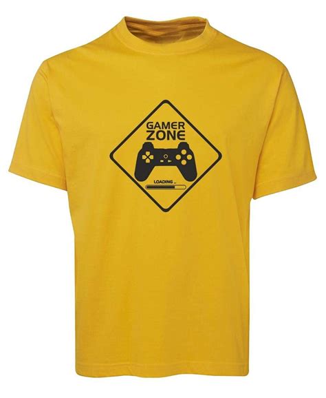 Gamer Zone Warning Sign T Shirt Australia Print Gaming Zone Etsy