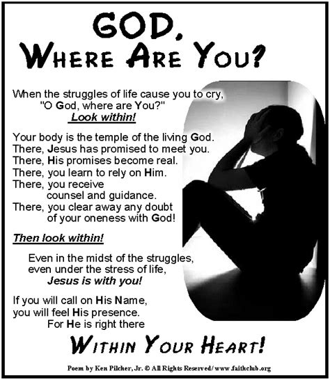 God Where Are You Faithclub Messages Pinterest Christian Bible