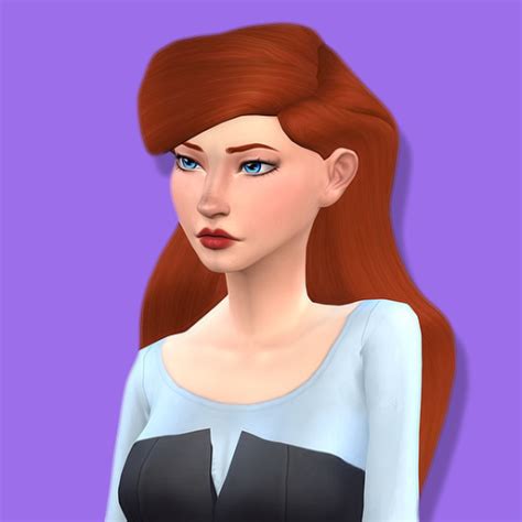 Download 『simfileshare』 Sims 4 Teen Ariel Hair Sims Hair