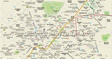 Gurgaon Map Sector Wise Gadgets 2018