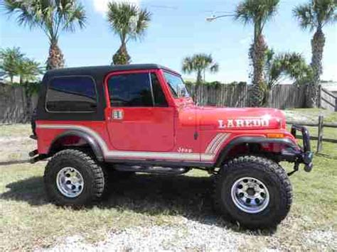 Purchase Used Red 1986 Jeep Cj7 In Largo Florida United States