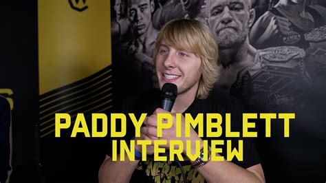 Paddy Pimblett Interview Ahead Of Ufc 282 Youtube