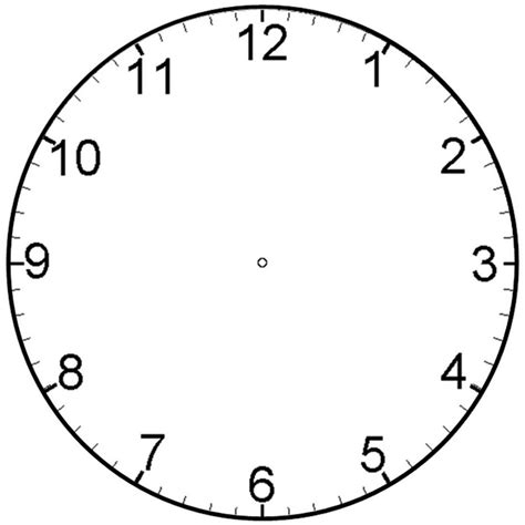 Printable Clock Face With Hands