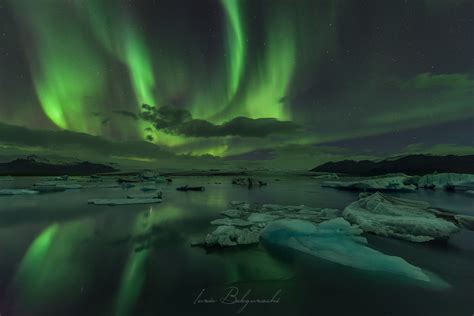 Northern Lights At Jökulsárlón Glacier Lagoon Guide To Iceland