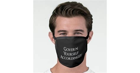 govern yourself accordingly funny lawyer face mask